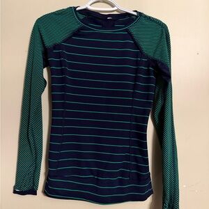 Lululemon Long Sleeve Top - Green and Navy